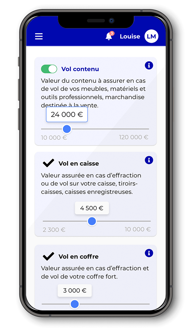 Garanties personnalisées